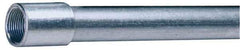 Made in USA - 3/4" Trade Size, 10' Long, Rigid Conduit - Steel, 3/4" ID - Exact Tool & Supply