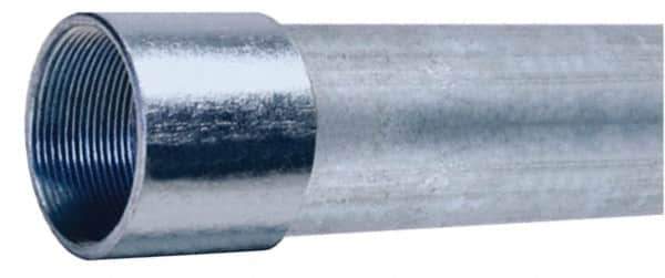 Made in USA - 2" Trade Size, 10' Long, Rigid Conduit - Steel, 2" ID - Exact Tool & Supply