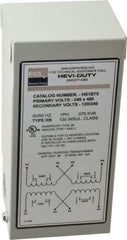 Sola/Hevi-Duty - 1 Phase, 240-480 Volt Input, 120/240 Volt Output, 60 Hz, 0.08 kVA, General Purpose Transformer - 4, 12, 3R, 4X NEMA Rating, 176°F Temp Rise, 4 Inch Wide x 3 Inch Deep x 6 Inch High, Indoor, Outdoor, Wall Mount - Exact Tool & Supply