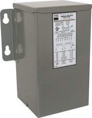 Sola/Hevi-Duty - 1 Phase, 240-480 Volt Input, 120/240 Volt Output, 60 Hz, 3 kVA, General Purpose Transformer - 4, 12, 3R, 4X NEMA Rating, 239°F Temp Rise, 10 Inch Wide x 7 Inch Deep x 12 Inch High, Indoor, Outdoor, Wall Mount - Exact Tool & Supply