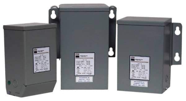 Sola/Hevi-Duty - 1 Phase, 120/208/240/277 Volt Input, 120/240 Volt Output, 60 Hz, 1.5 kVA, General Purpose Transformer - 4, 12, 3R, 4X NEMA Rating, 239°F Temp Rise, 10 Inch Wide x 7 Inch Deep x 12 Inch High, Indoor, Outdoor, Wall Mount - Exact Tool & Supply