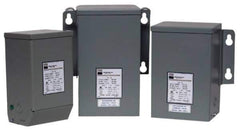 Sola/Hevi-Duty - 1 Phase, 120/208/240/277 Volt Input, 120/240 Volt Output, 60 Hz, 1.5 kVA, General Purpose Transformer - 4, 12, 3R, 4X NEMA Rating, 239°F Temp Rise, 10 Inch Wide x 7 Inch Deep x 12 Inch High, Indoor, Outdoor, Wall Mount - Exact Tool & Supply