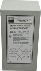 Sola/Hevi-Duty - 120/240 Input Volt, 12/24 Output Volt, 60 Hz, Buck Boost Transformer - 1 Phase, 4 Inch Wide x 4 Inch Deep, cULus Listed E77014 - Exact Tool & Supply