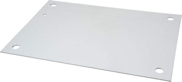 Wiegmann - 9" OAW x 13" OAH Powder Coat Finish Electrical Enclosure Back Panel - 16" x 12" Box, 14 Gauge Steel, Use with N12161206/N12161208/N12161210/RHC161206/WA161206FM - Exact Tool & Supply