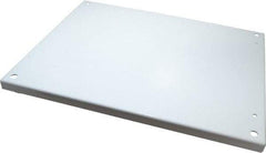 Wiegmann - 17" OAW x 21" OAH Powder Coat Finish Electrical Enclosure Back Panel - 24" x 20" Box, 14 Gauge Steel, Use with B242007CH/B242009CH/LOH242008/N12202406/N12202408/N12242006/N12242008/N12242010/N12242012/N12242016/RHC242008 - Exact Tool & Supply