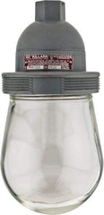 Hubbell Killark - 120 VAC, 150 Watt, Incandescent Hazardous Location Light Fixture - Dust Ignition, Aluminum Alloy Housing, 4-1/2" Wide x 9-5/8" High - Exact Tool & Supply