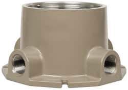 Hubbell Killark - Gray Light Fixture Ceiling Bracket - For Use with Hazardous Location HID Fixture - EZ Series, CSA File LR11713, UL File E10514 & E91793 - Exact Tool & Supply