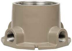 Hubbell Killark - Gray Light Fixture Ceiling Bracket - For Use with Hazardous Location HID Fixture - EZ Series, CSA File LR11713, UL File E10514 & E91793 - Exact Tool & Supply