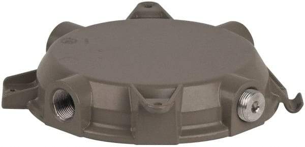 Hubbell Killark - Gray Light Fixture Ceiling Cap - For Use with Hazardous Location HID Fixture - MB Series, CSA File LR11713, UL File E10514 & E91793 - Exact Tool & Supply
