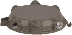 Hubbell Killark - Gray Light Fixture Ceiling Cap - For Use with Hazardous Location HID Fixture - MB Series, CSA File LR11713, UL File E10514 & E91793 - Exact Tool & Supply