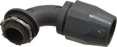 Thomas & Betts - 3/4" Trade, Thermoplastic Threaded Angled Liquidtight Conduit Connector - Insulated - Exact Tool & Supply