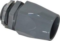Thomas & Betts - 1" Trade, Thermoplastic Threaded Straight Liquidtight Conduit Connector - Insulated - Exact Tool & Supply