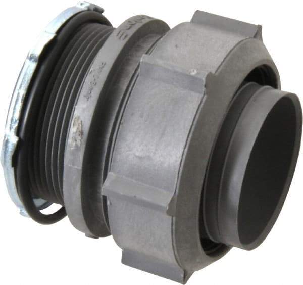 Thomas & Betts - 2" Trade, Thermoplastic Threaded Straight Liquidtight Conduit Connector - Insulated - Exact Tool & Supply