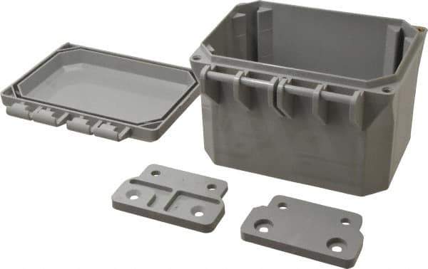 Thomas & Betts - Polycarbonate Standard Enclosure Hinge Flat Cover - NEMA 1, 2, 3, 4, 12, 3S, 3SX, 3X, 4X, x x - Exact Tool & Supply