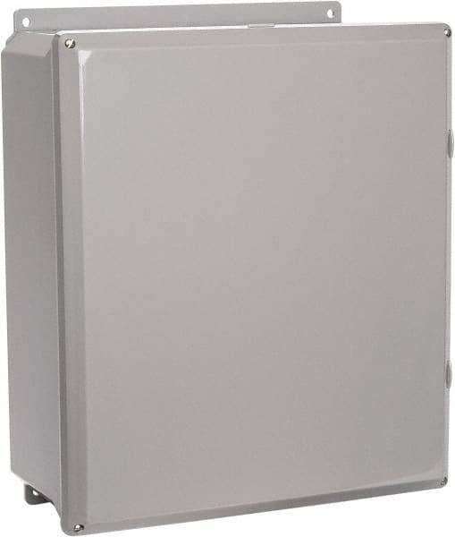 Thomas & Betts - Polycarbonate Standard Enclosure Screw Flat Cover - NEMA 1, 2, 3, 4, 12, 3S, 3SX, 3X, 4X, 14" Wide x 16" High x 6" Deep, Impact Resistant - Exact Tool & Supply