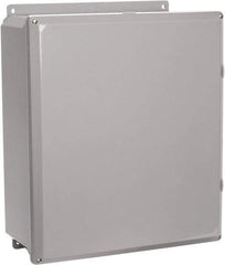 Thomas & Betts - Polycarbonate Standard Enclosure Screw Flat Cover - NEMA 1, 2, 3, 4, 12, 3S, 3SX, 3X, 4X, 14" Wide x 16" High x 6" Deep, Impact Resistant - Exact Tool & Supply