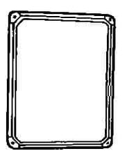 Thomas & Betts - Polycarbonate Standard Enclosure Screw Flat Cover - NEMA 1, 2, 3, 4, 12, 3S, 3SX, 3X, 4X, 12" Wide x 14" High x 6" Deep, Impact Resistant - Exact Tool & Supply