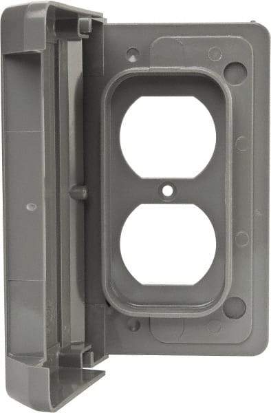 Thomas & Betts - Electrical Outlet Box Polycarbonate Duplex Receptacle Cover - Exact Tool & Supply
