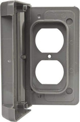 Thomas & Betts - Electrical Outlet Box Polycarbonate Duplex Receptacle Cover - Exact Tool & Supply