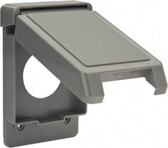 Thomas & Betts - Electrical Outlet Box Polycarbonate Single Receptacle Cover - Exact Tool & Supply