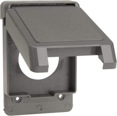 Thomas & Betts - Electrical Outlet Box Polycarbonate Single Receptacle Cover - Exact Tool & Supply
