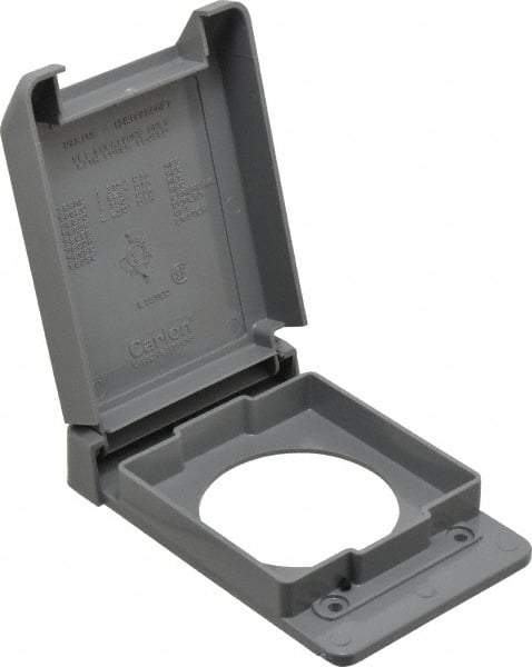 Thomas & Betts - Electrical Outlet Box Polycarbonate Single Receptacle Cover - Exact Tool & Supply