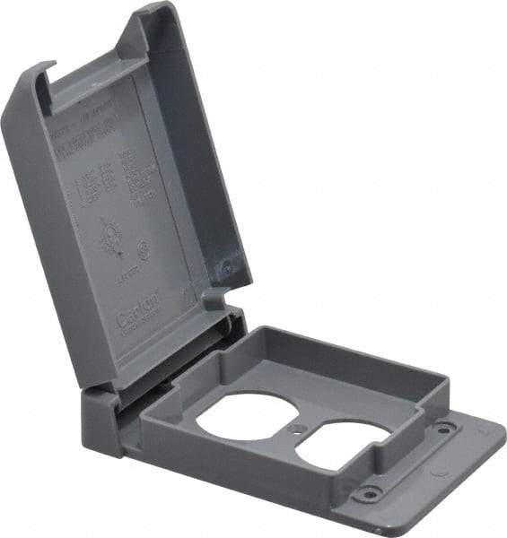 Thomas & Betts - Electrical Outlet Box Polycarbonate Duplex Receptacle Cover - Exact Tool & Supply