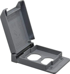 Thomas & Betts - Electrical Outlet Box Polycarbonate Duplex Receptacle Cover - Exact Tool & Supply