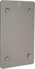 Thomas & Betts - Electrical Outlet Box Polycarbonate Blank Cover - Includes Gasket & Screw - Exact Tool & Supply