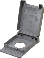Thomas & Betts - Electrical Outlet Box Polycarbonate Single Receptacle Cover - Exact Tool & Supply