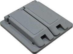 Thomas & Betts - Electrical Outlet Box Polycarbonate Duplex Receptacle Cover - Exact Tool & Supply