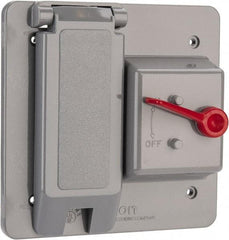Thomas & Betts - Electrical Outlet Box Polycarbonate Combination Toggle with GFI Cover - Exact Tool & Supply
