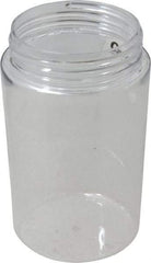 Thomas & Betts - 3.7" Wide x 5.88" High, Clear Lens, Corrosion, Dirt, Dust & Moisture Resistant, Plastic Fixture Globe - Clear (Color), cULus File E183934 - Exact Tool & Supply