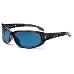 Valkyrie Blue Mirror Lens Black Safety Glasses - Exact Tool & Supply