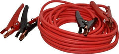 Southwire - 25 Ft. Long, 250 Amperage Rating, Insulated No Shock Sidekick Clamp - Red, 4 Wire Guage - Exact Tool & Supply