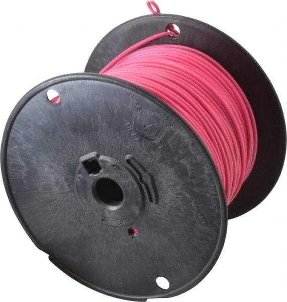 Southwire - 18 AWG, 16 Strand, Pink Machine Tool Wire - PVC, Acid, Moisture and Oil Resistant, 500 Ft. Long - Exact Tool & Supply