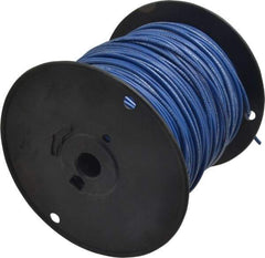 Southwire - 14 AWG, 41 Strand, Blue Machine Tool Wire - PVC, Acid, Moisture and Oil Resistant, 500 Ft. Long - Exact Tool & Supply