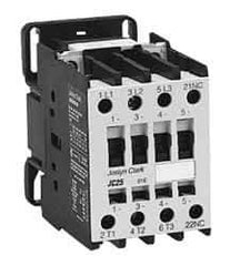 Springer - 3 Pole, 208 Coil VAC, Nonreversible Open Enclosure IEC Contactor - 1 Phase hp: 5 at 115 V, 7.5 at 230 V, 3 Phase hp: 15 at 200 V, 15 at 230 V, 40 at 460 V, 40 at 575 V, 50 Amp Inductive Load Rating, CSA, UL Listed - Exact Tool & Supply