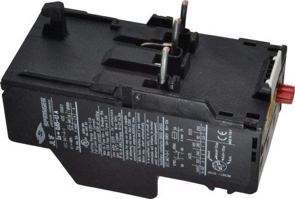 Springer - 0.65 to 1.1 Amp, IEC Overload Relay - Trip Class 10, For Use with 9-32A JC Contactors - Exact Tool & Supply