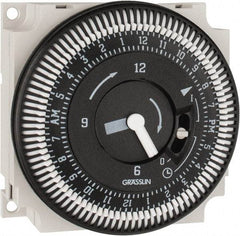 Intermatic - 24 hr Indoor Analog Electromechanical Timer - 15 On/Off per min, 120 VAC, 50/60 Hz, - Exact Tool & Supply