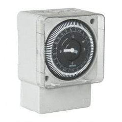 Intermatic - 24 hr Indoor Analog Electrical Timer - 24/120/240 VAC, 50/60 Hz, - Exact Tool & Supply