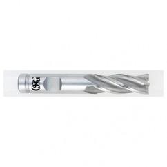 5/16 Dia. x 2-1/2 Overall Length 4-Flute Square End HSS-CO SE End Mill-Round Shank-Non-Center Cutting-TiN - Exact Tool & Supply