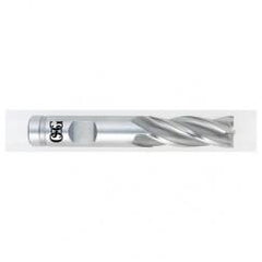 1 Dia. x 4-1/8 Overall Length 4-Flute Square End HSS-CO SE End Mill-Round Shank-Non-Center Cutting-Uncoated - Exact Tool & Supply