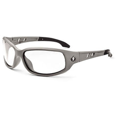 Valkyrie-AF Clear Lens Matte Gray Safety Glasses-Anti-Fog - Exact Tool & Supply