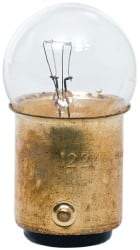 Value Collection - 5.12 Watt, 34 Volt, Incandescent Miniature & Specialty G6 Lamp - Double Contact Bayonet Base, 5 to 49 Equivalent Range, Warm (1,000 to 3,000), Dimmable, 1-1/2" OAL - Exact Tool & Supply