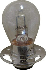 Value Collection - 18 Watt, 6.5 Volt, Incandescent Miniature & Specialty S8 Lamp - Double Contact Prefocus Base, 5 to 49 Equivalent Range, Warm (1,000 to 3,000), Dimmable, 2" OAL - Exact Tool & Supply