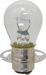 Value Collection - 18 Watt, 6.5 Volt, Incandescent Miniature & Specialty S8 Lamp - Double Contact Prefocus Base, 5 to 49 Equivalent Range, Warm (1,000 to 3,000), Dimmable, 2" OAL - Exact Tool & Supply