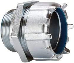 Thomas & Betts - 3" Trade, Steel Threaded Straight Liquidtight Conduit Connector - Insulated - Exact Tool & Supply