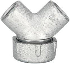 Thomas & Betts - 1/2" Trade, Iron Threaded Angled Rigid/Intermediate (IMC) Conduit Elbow - Noninsulated - Exact Tool & Supply