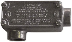 O-Z/Gedney - LR Body, 1/2" Trade, Rigid Malleable Iron Conduit Body - Rectangle, 3.69" OAL, Hazardous Locations - Exact Tool & Supply